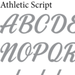 Athletic Script Font for Stencils
