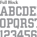 Full Block Font for Stencils