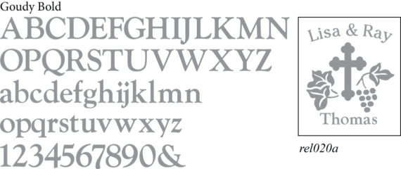 Goudy Bold Font for Stencils