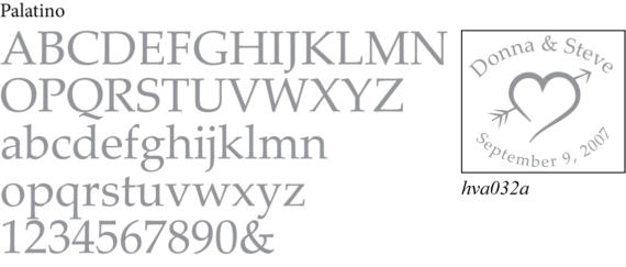 Palatino Font for Stencils