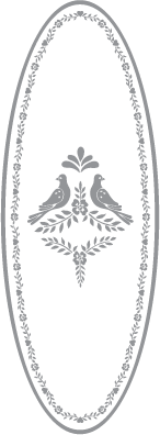 Doves with Heart and Floral Border