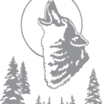 Wolf, Moon and Trees