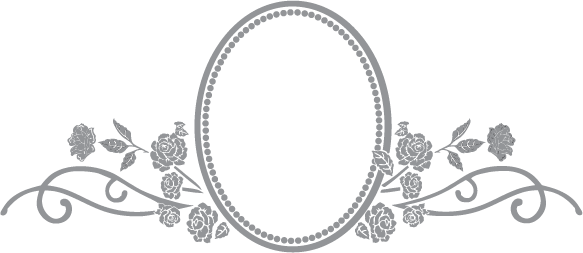 Rose and Oval Frame