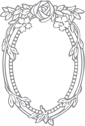 Rose and Oval Frame